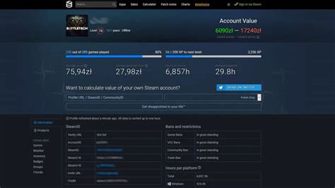ile kosztuje moje konto steam.